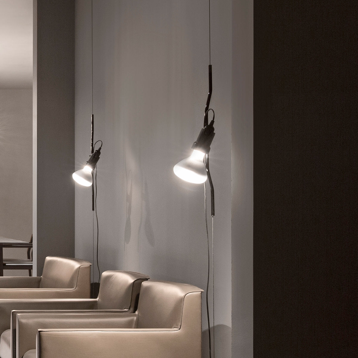 Parentesi Plastic and Steel Pendant Lighting in Various Colors