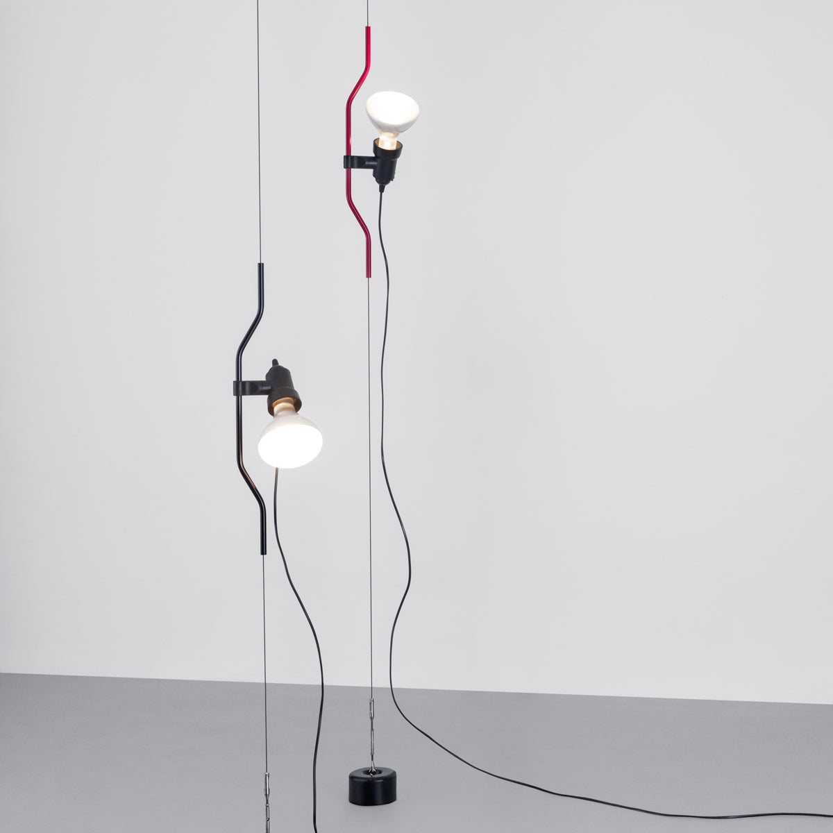 Parentesi Plastic and Steel Pendant Lighting in Various Colors