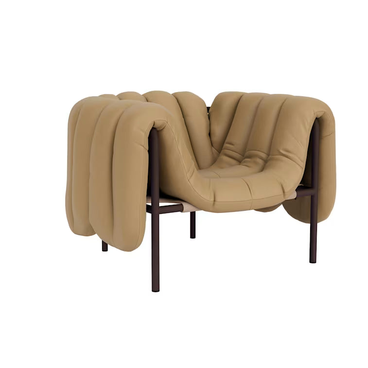 Puffy Leather Lounge Chair