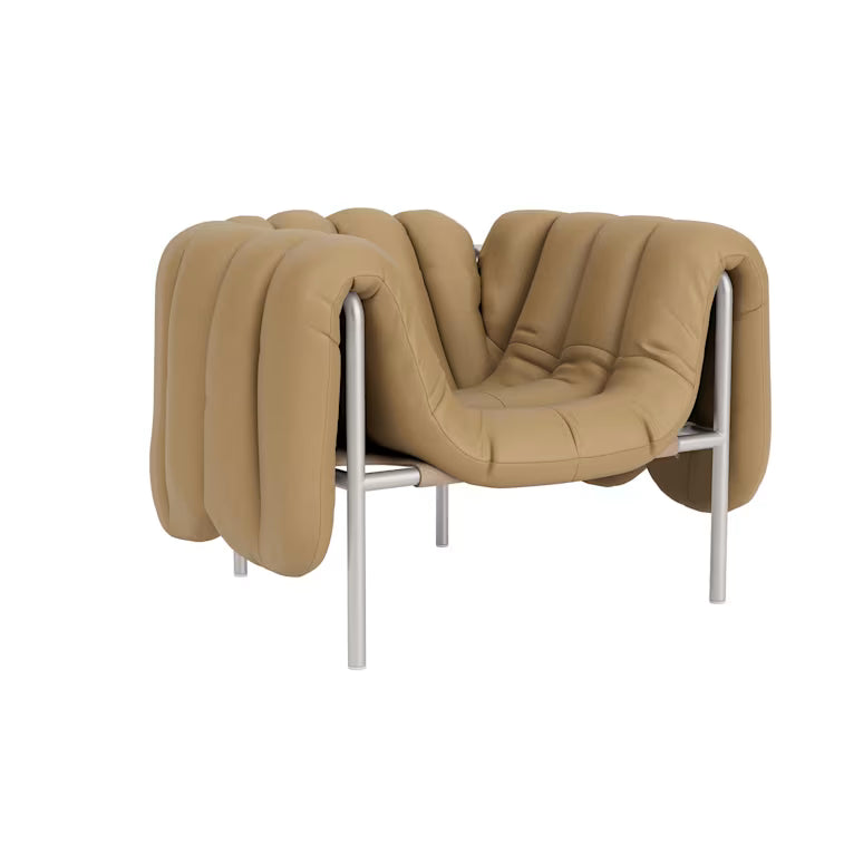 Puffy Leather Lounge Chair