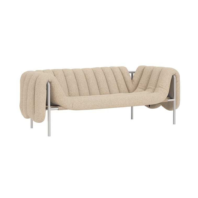 Puffy Fabric 2.5-Seater Sofa