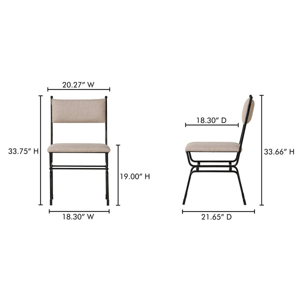 Posta Dining Chair Moes Home Collection Mhc Qn 1034 34 3