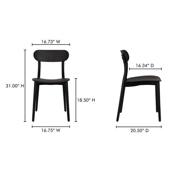 Kent Outdoor Dining Chair Set Of 2 Moes Home Collection Mhc Qx 1017 02 19