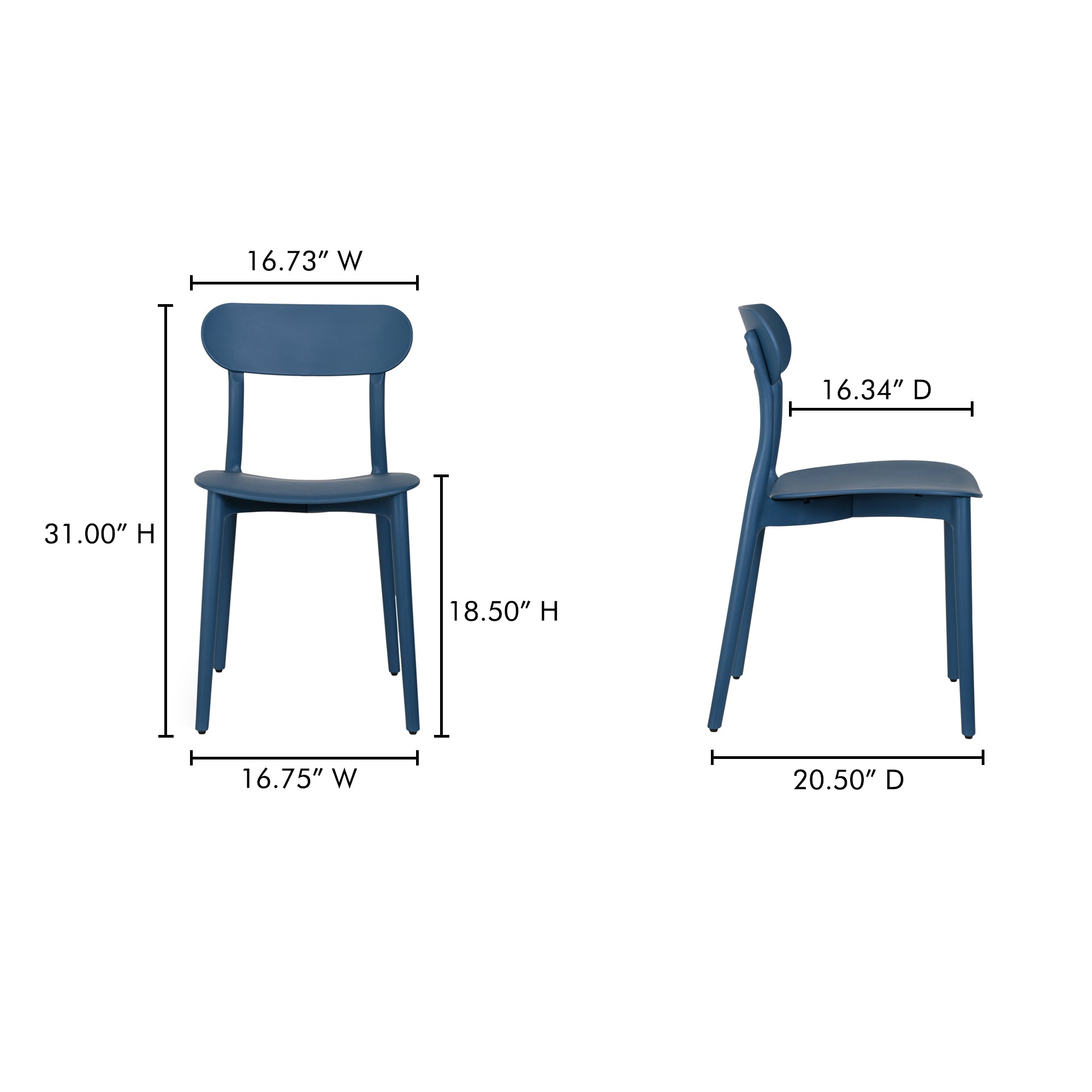 Kent Outdoor Dining Chair Set Of 2 Moes Home Collection Mhc Qx 1017 02 20
