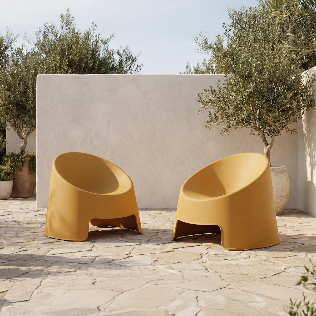 Nolla Outdoor Accent Chair Set of 2