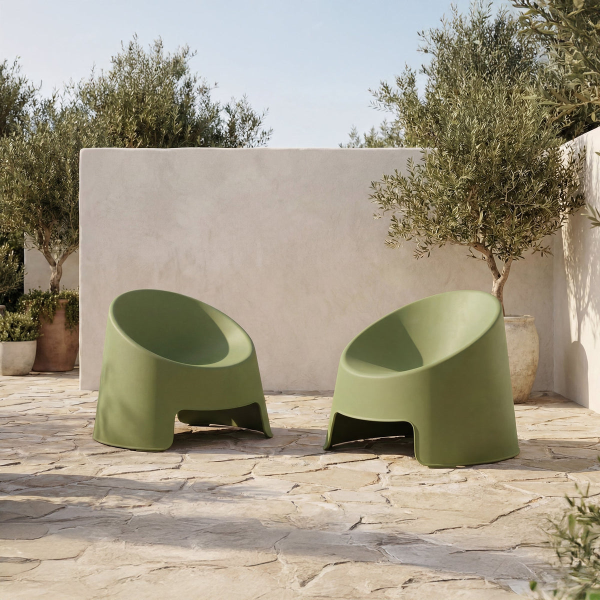 Nolla Outdoor Accent Chair Set of 2