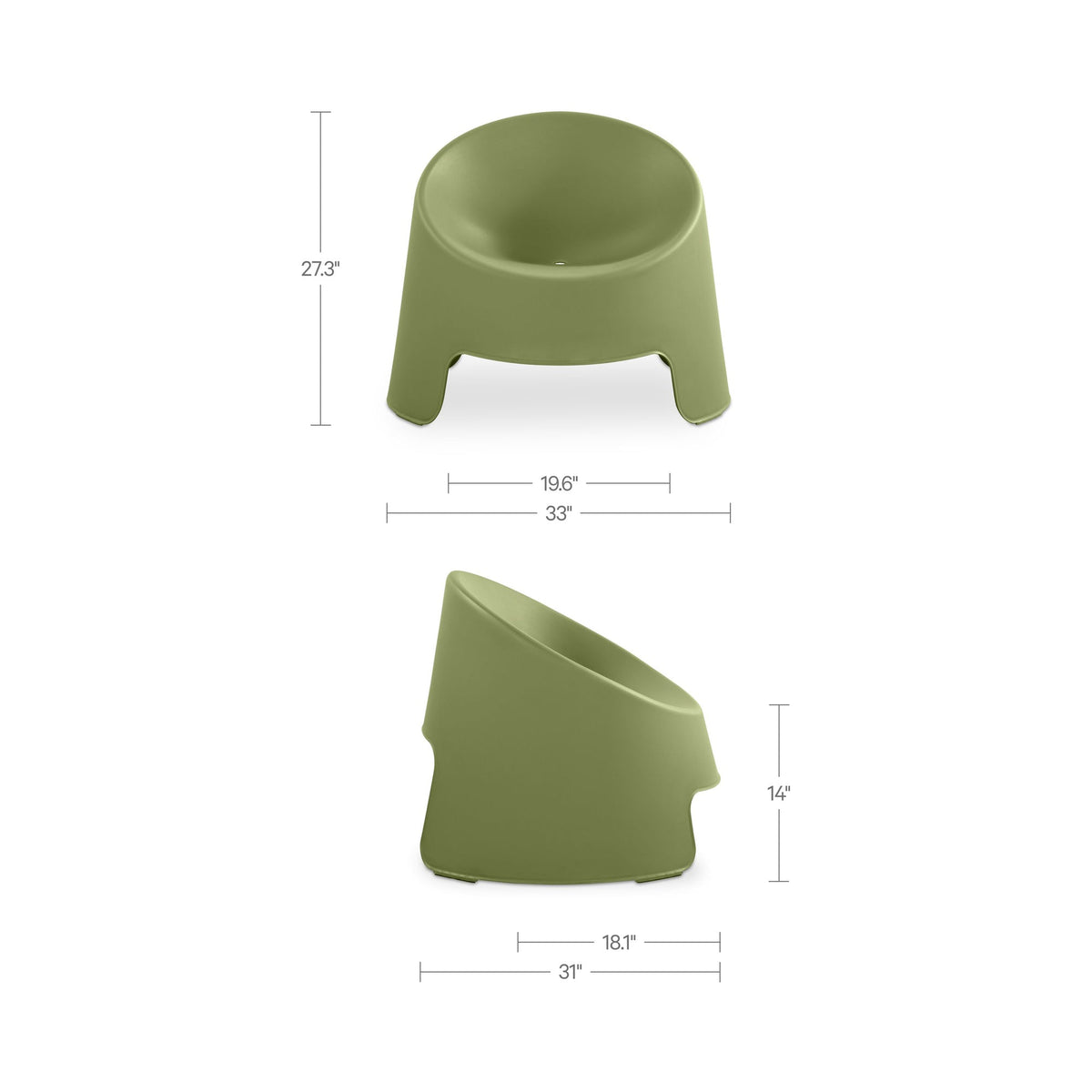 Nolla Outdoor Accent Chair Set of 2