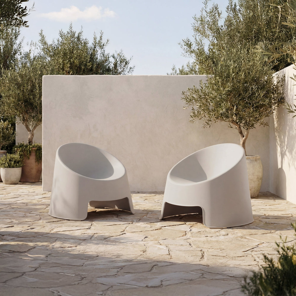 Nolla Outdoor Accent Chair Set of 2