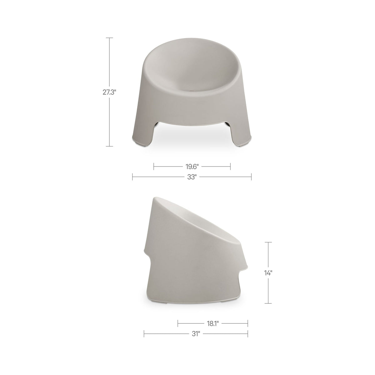 Nolla Outdoor Accent Chair Set of 2