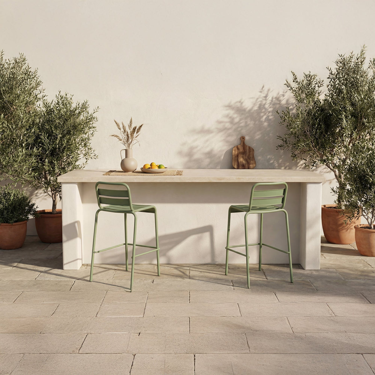 Kade Outdoor Bar Stool Set of 2