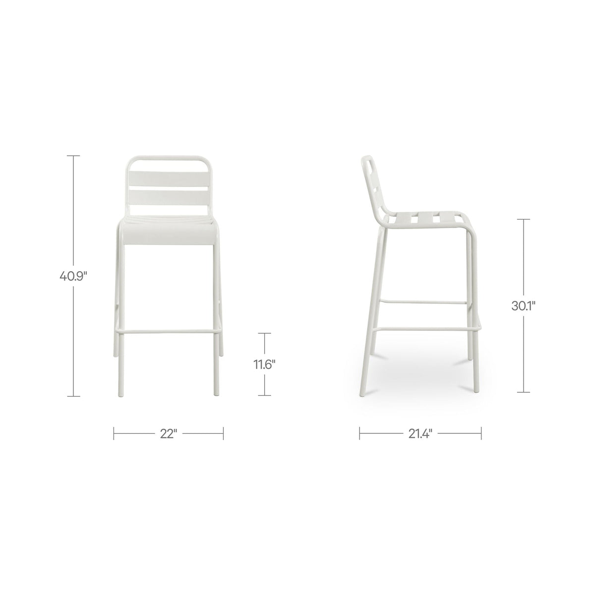 Kade Outdoor Bar Stool Set of 2