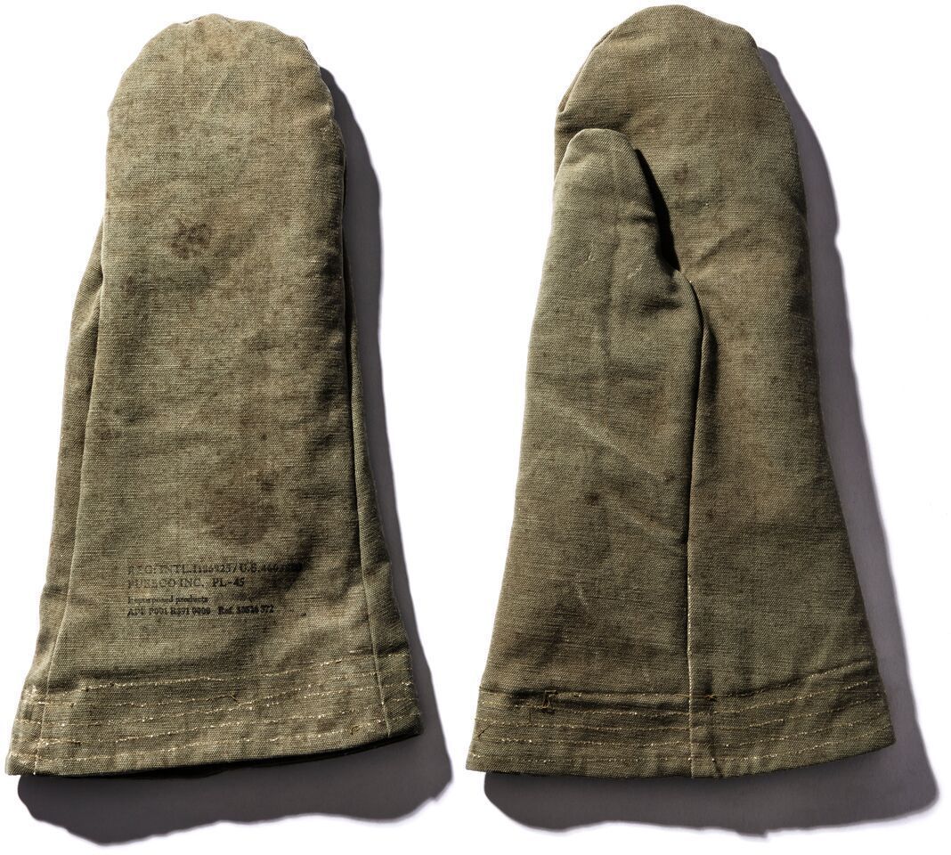 vintage tent fabric mittens design by puebco 7