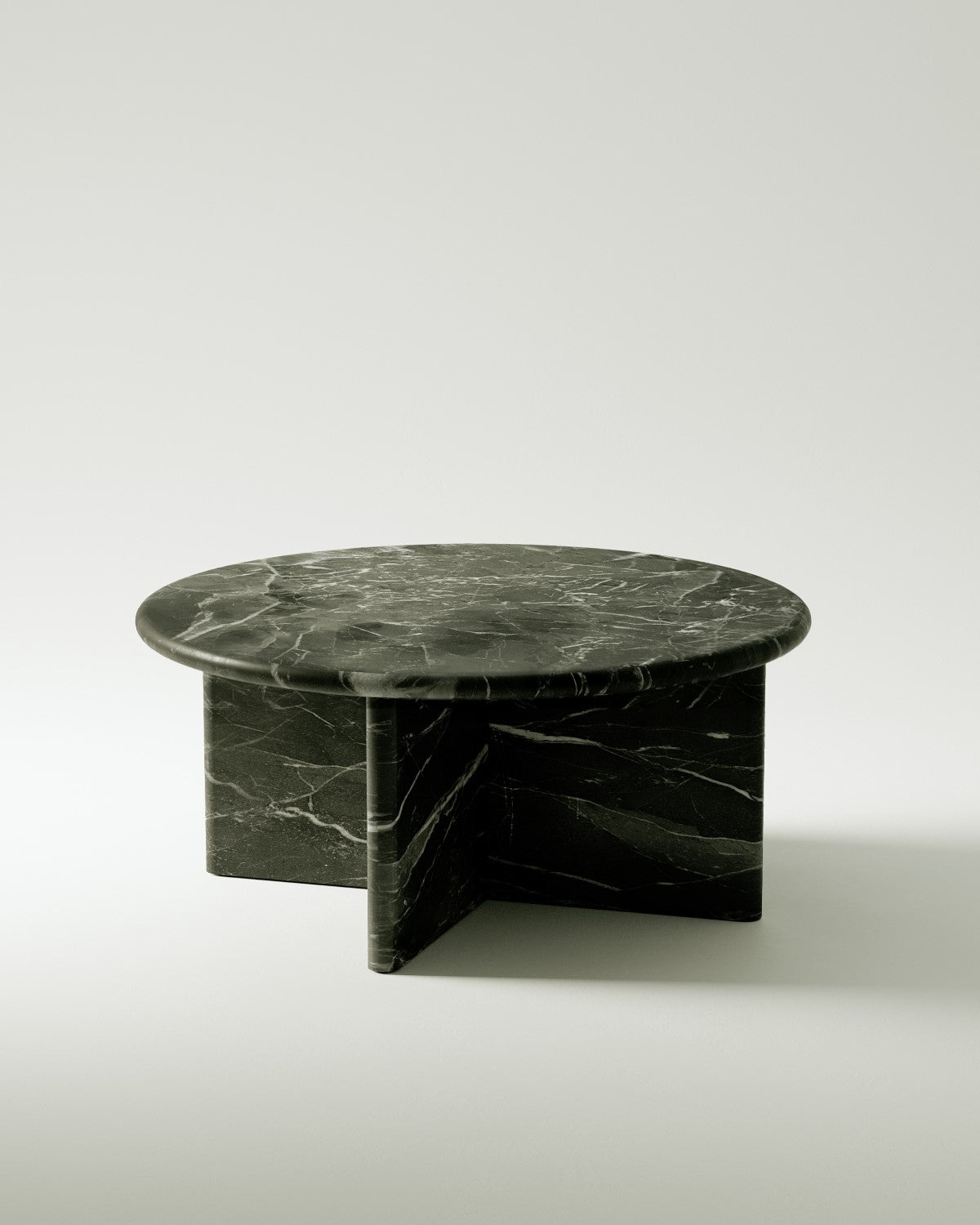 plinth small circular marble coffee table csl3312 slm 3