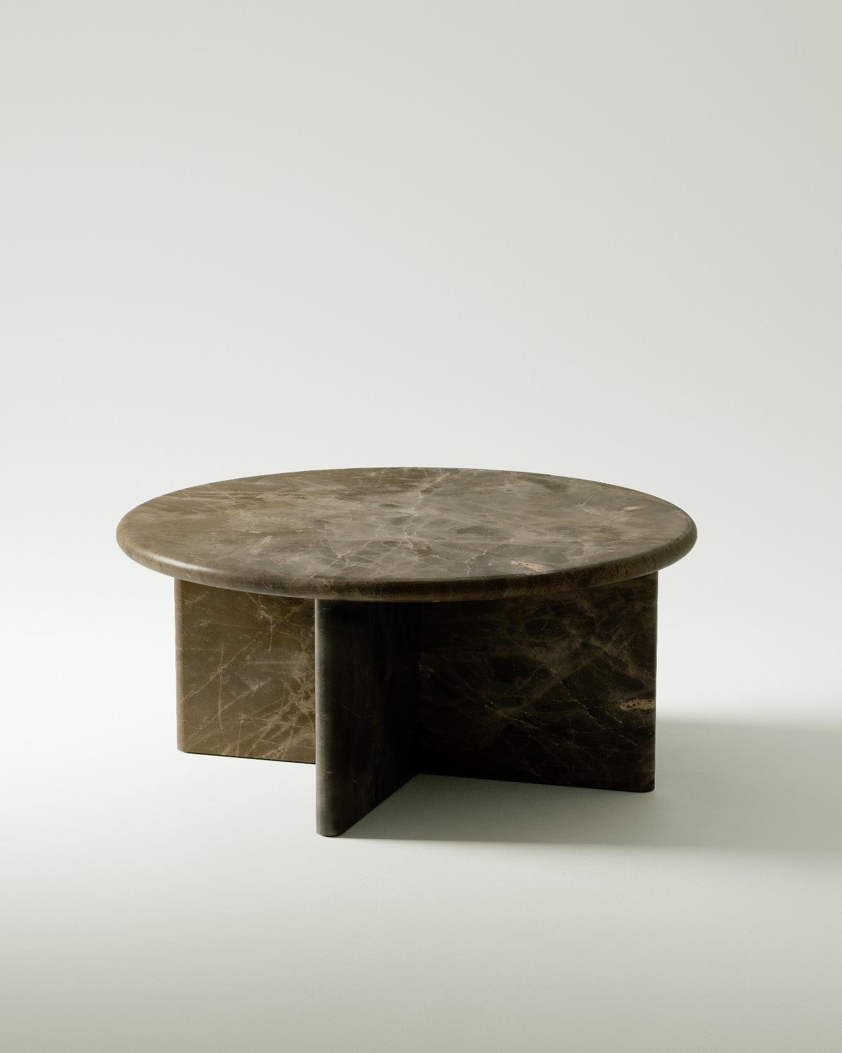 plinth large circular marble coffee table csl3315 slm 3