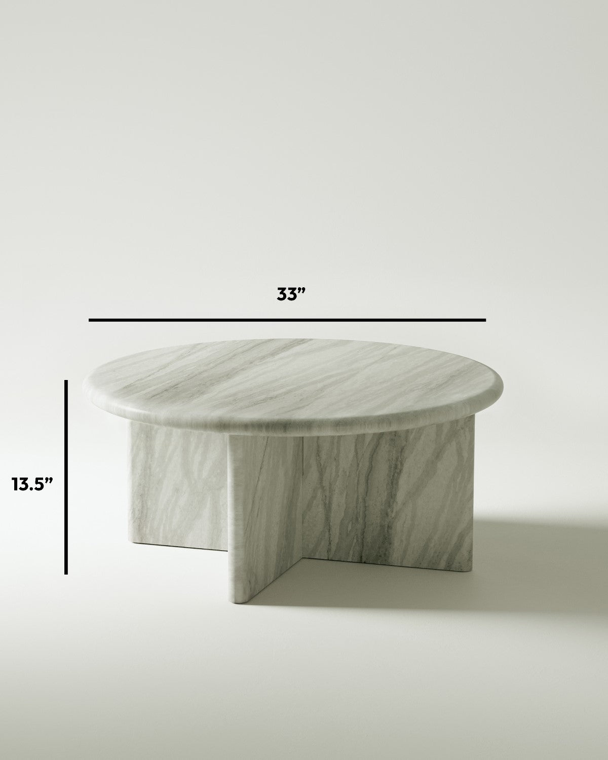 plinth small circular marble coffee table csl3312 slm 16
