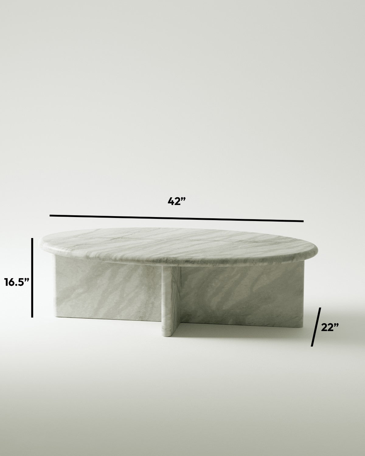 plinth large oval marble coffee table csl4215r slm 11