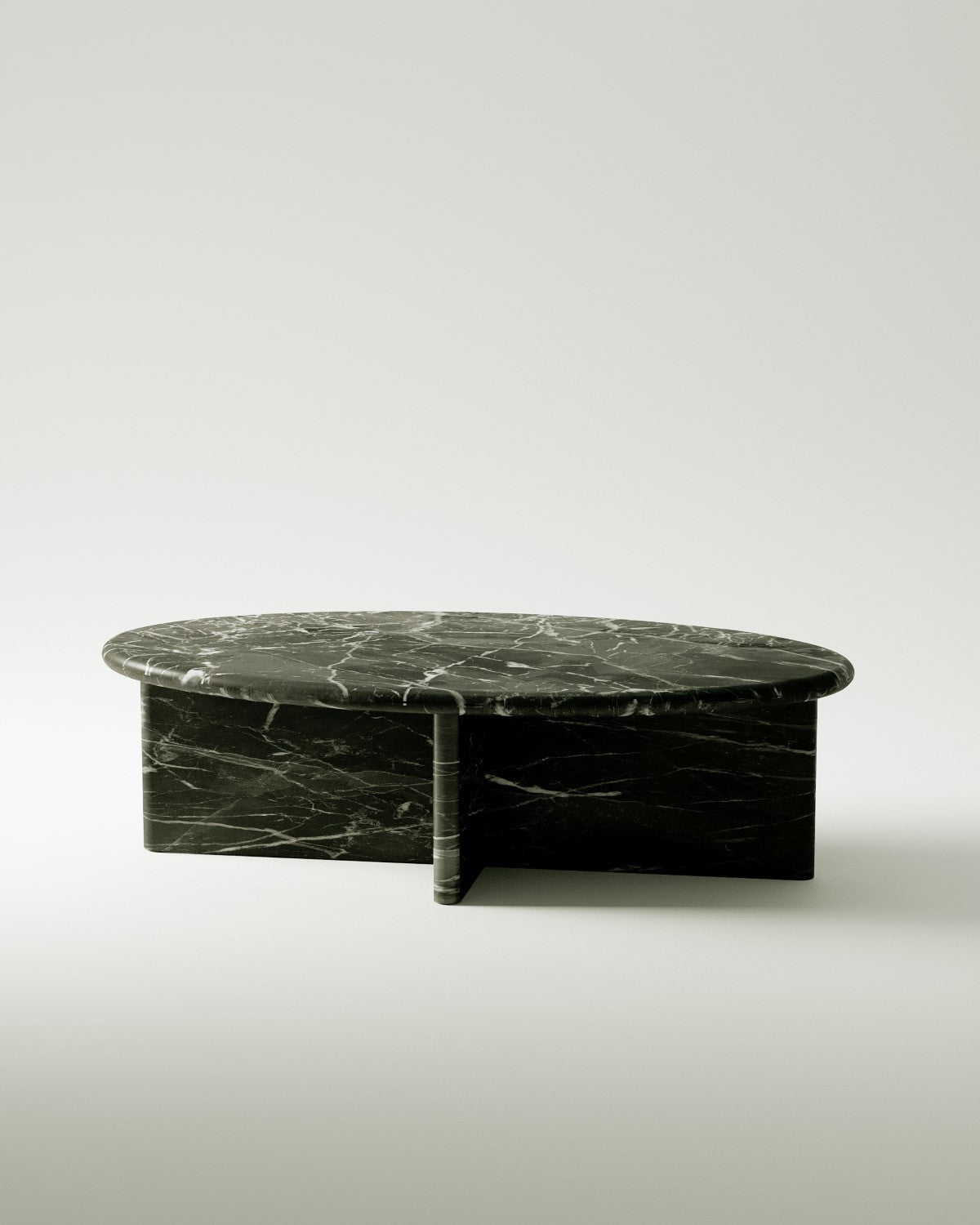 plinth large oval marble coffee table csl4215r slm 3