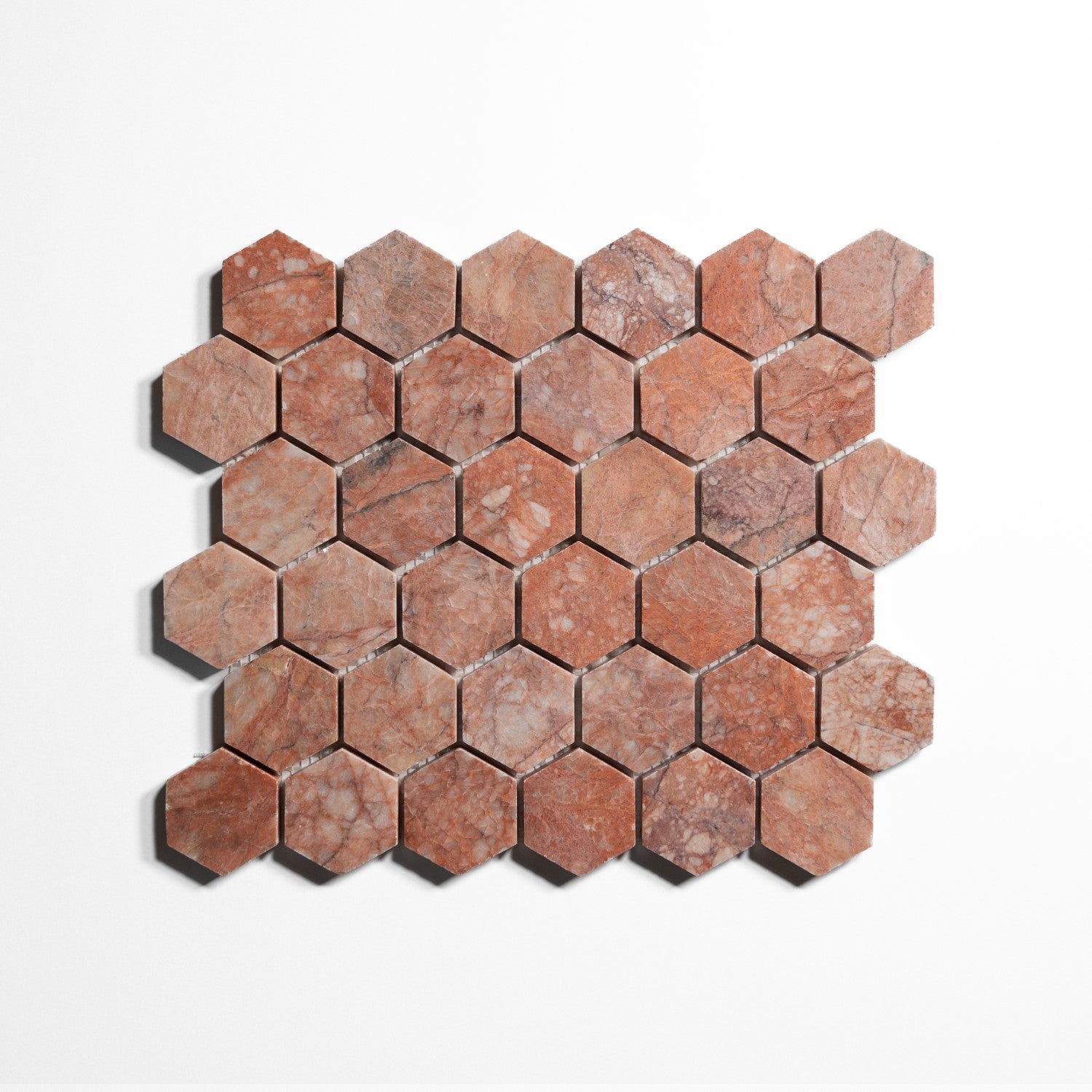 Rojo Breccia Honed New Hexagon Tile Rb5Hx 1
