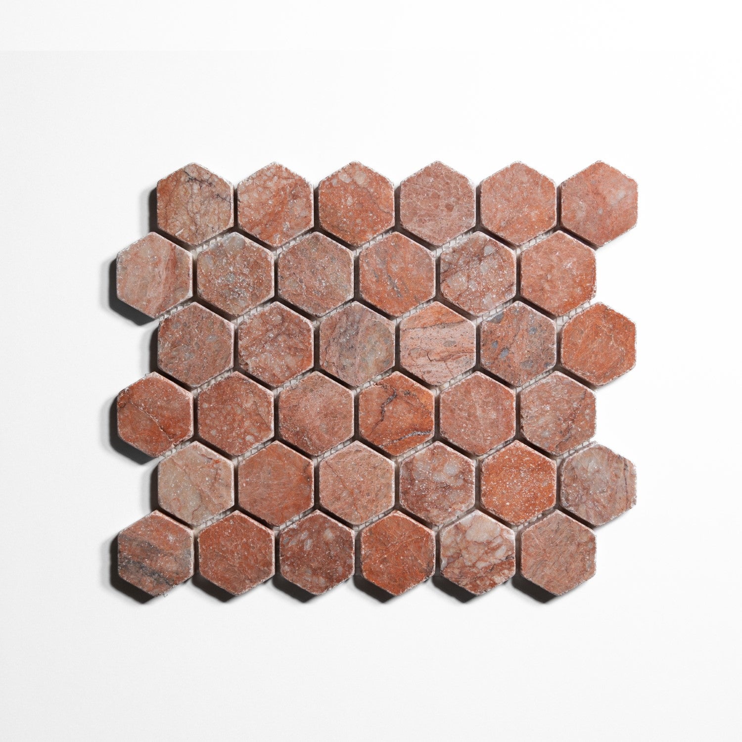 Rojo Breccia Honed New Hexagon Tile Rb5Hx 2
