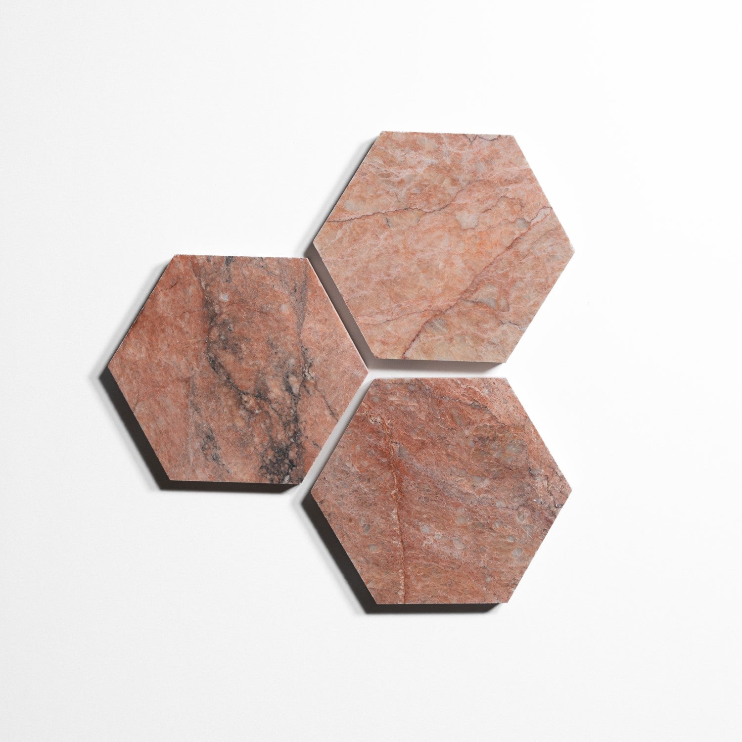 rojo breccia 5 hexagon tile by Designer Rug rb5hx 2