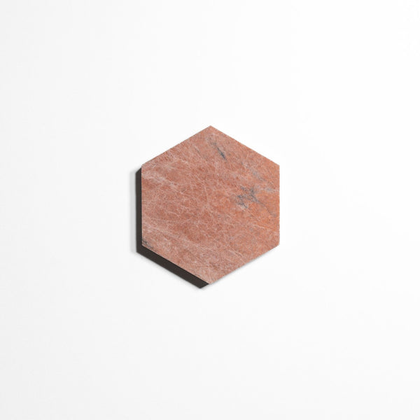 rojo breccia 5 hexagon tile by Designer Rug rb5hx 3