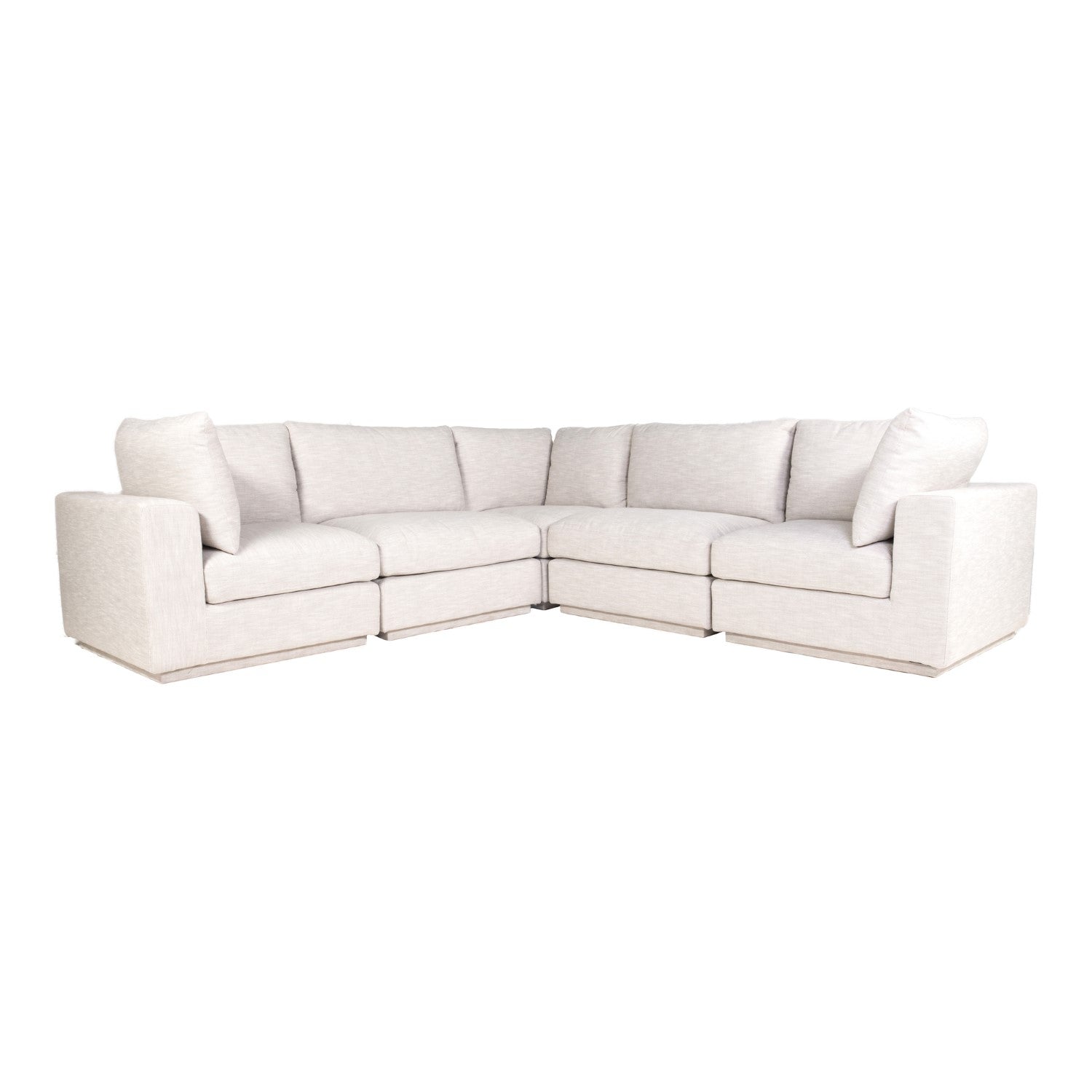 Justin Classic L Modular Sectional Taupe 1