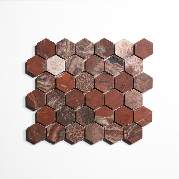 2 Inch Hexagon Mosaic Tile Sample