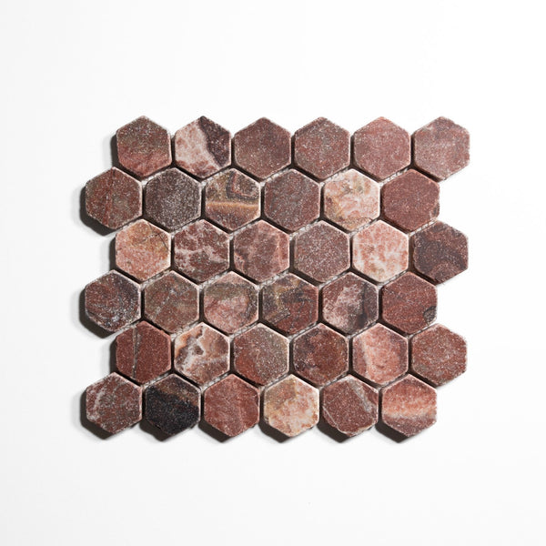 2 Inch Hexagon Mosaic Tile Sample