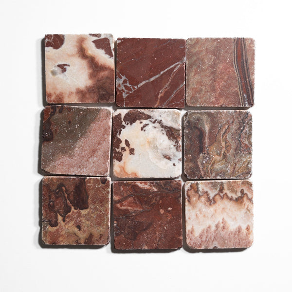 red onyx tile by Designer Rug ro44t 1