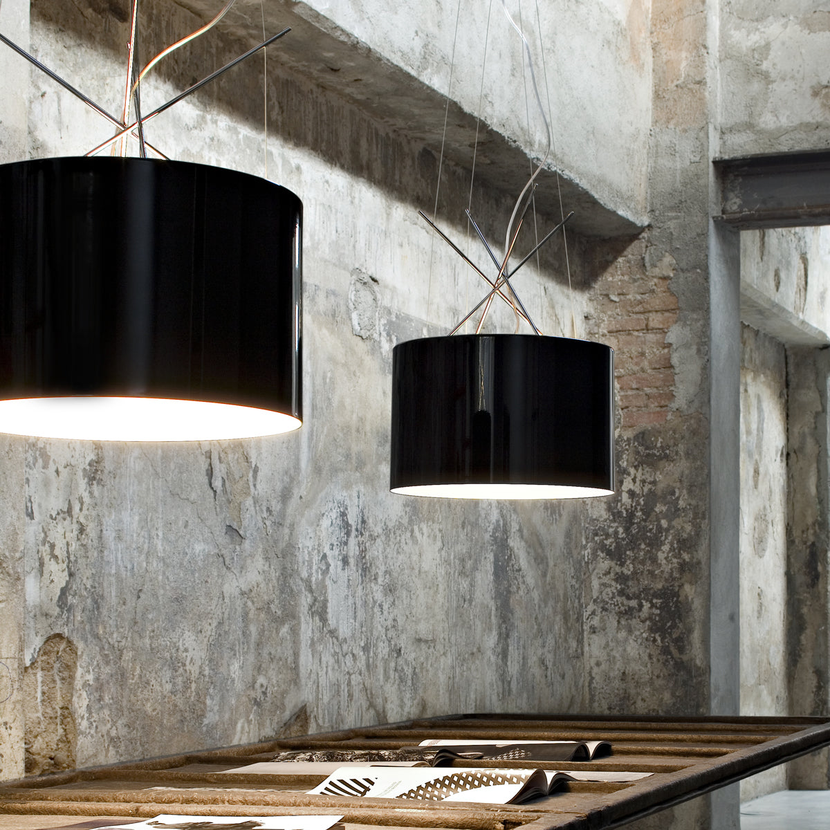 Ray Aluminum Pendant Lighting in Various Colors
