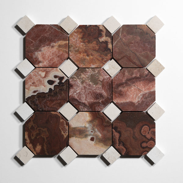 red onyx 4 octagon by Designer Rug ro4oct sg 1