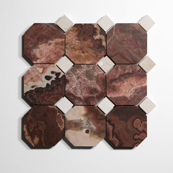 red onyx 4 octagon by Designer Rug ro4oct sg 2