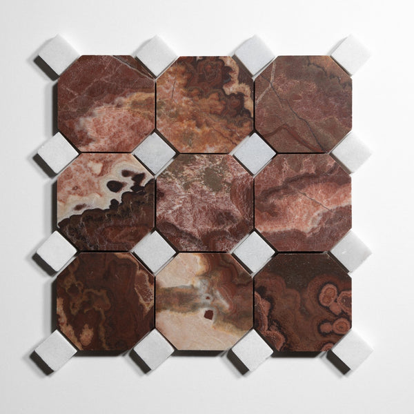 red onyx 4 octagon by Designer Rug ro4oct sg 5