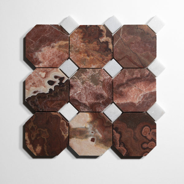 red onyx 4 octagon by Designer Rug ro4oct sg 6