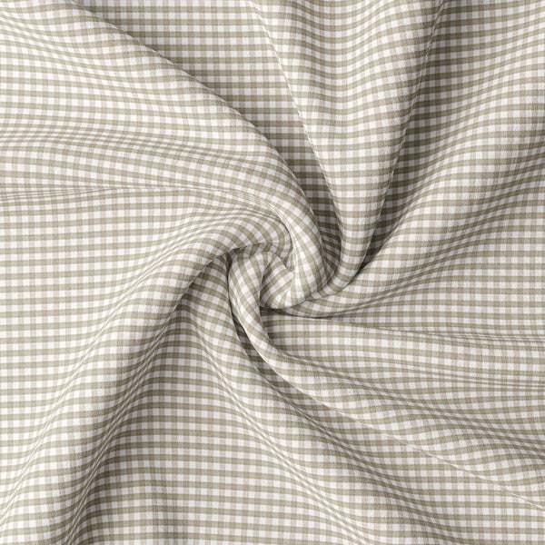Rockton Check Taupe Drapery 1