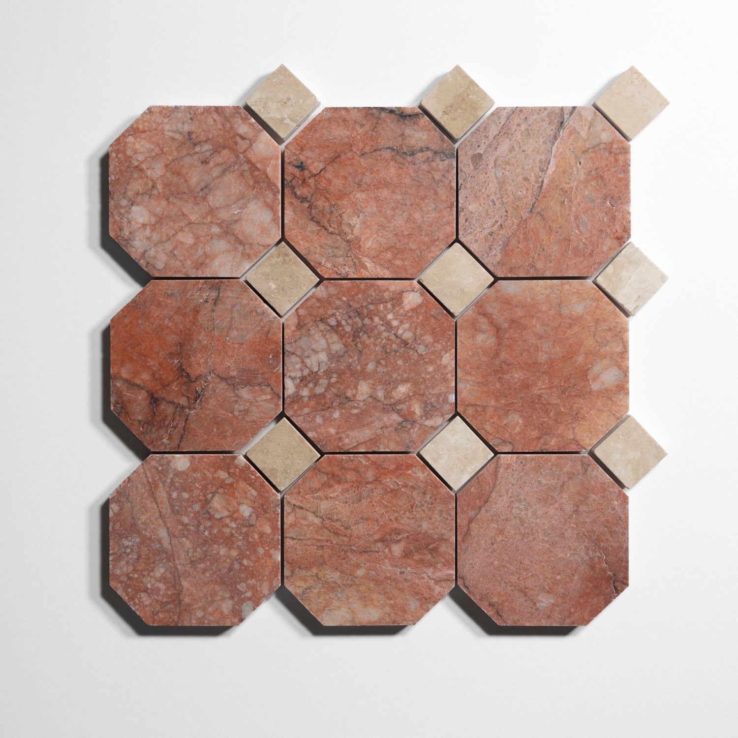 rojo breccia 4 octagon by Designer Rug rb4oct sg 4