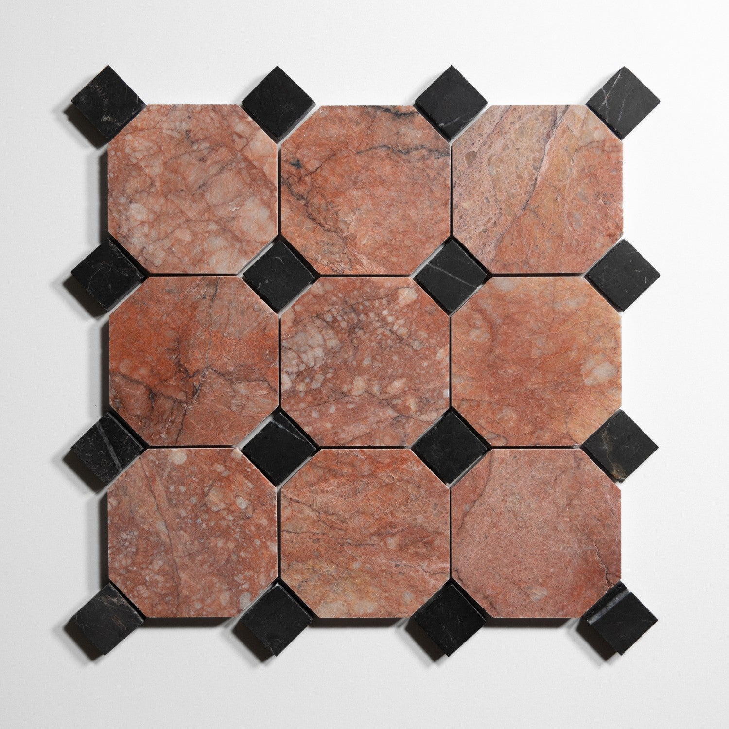 rojo breccia 4 octagon by Designer Rug rb4oct sg 7