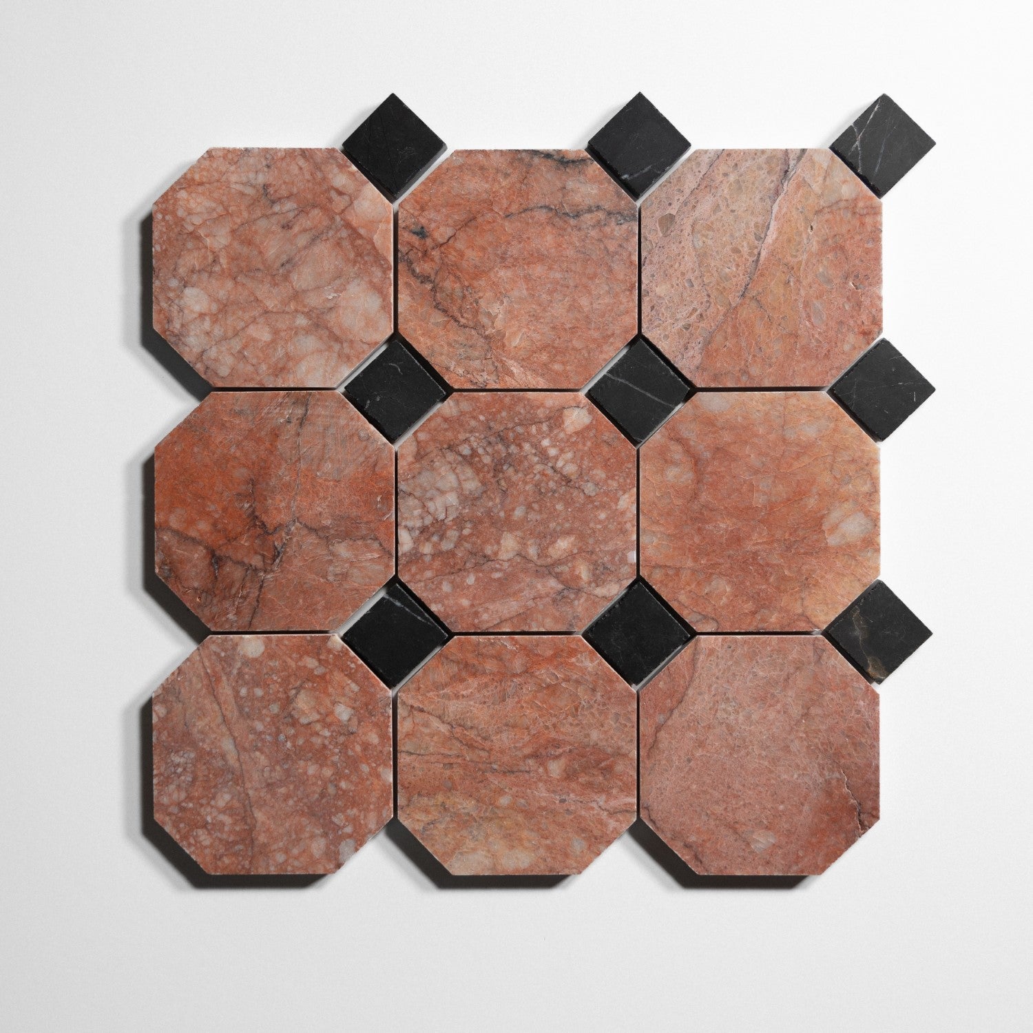 rojo breccia 4 octagon by Designer Rug rb4oct sg 8