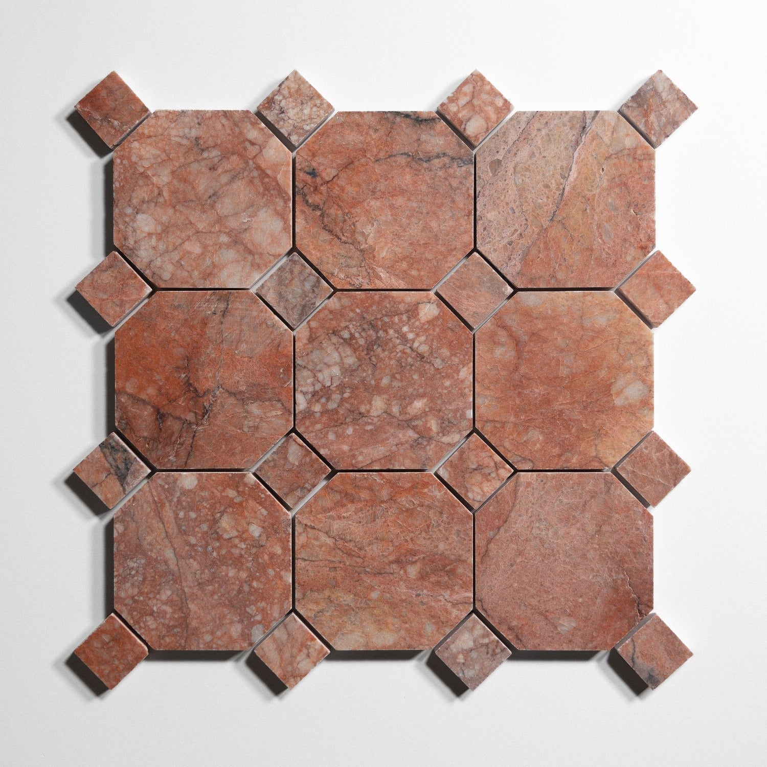 rojo breccia 4 octagon by Designer Rug rb4oct sg 11