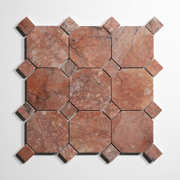 rojo breccia 4 octagon by Designer Rug rb4oct sg 11