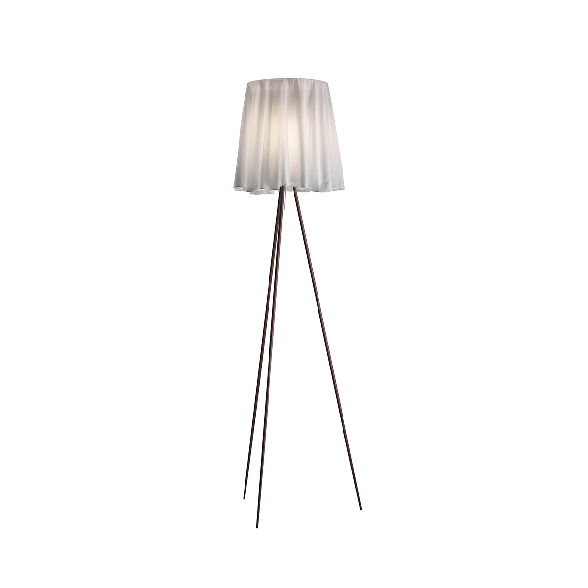 Rosy Angelis Aluminum and fabric Grey Floor Lighting