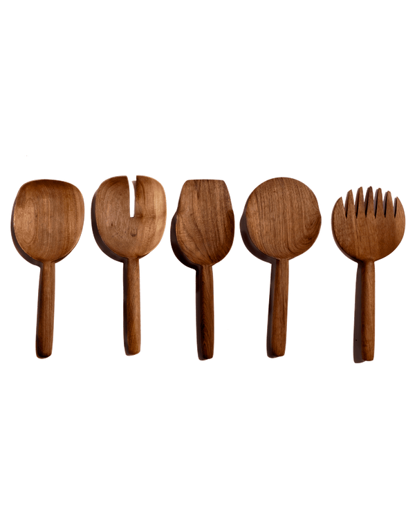 Walnut Spoon Set Of 5 Uvn 2000110 1