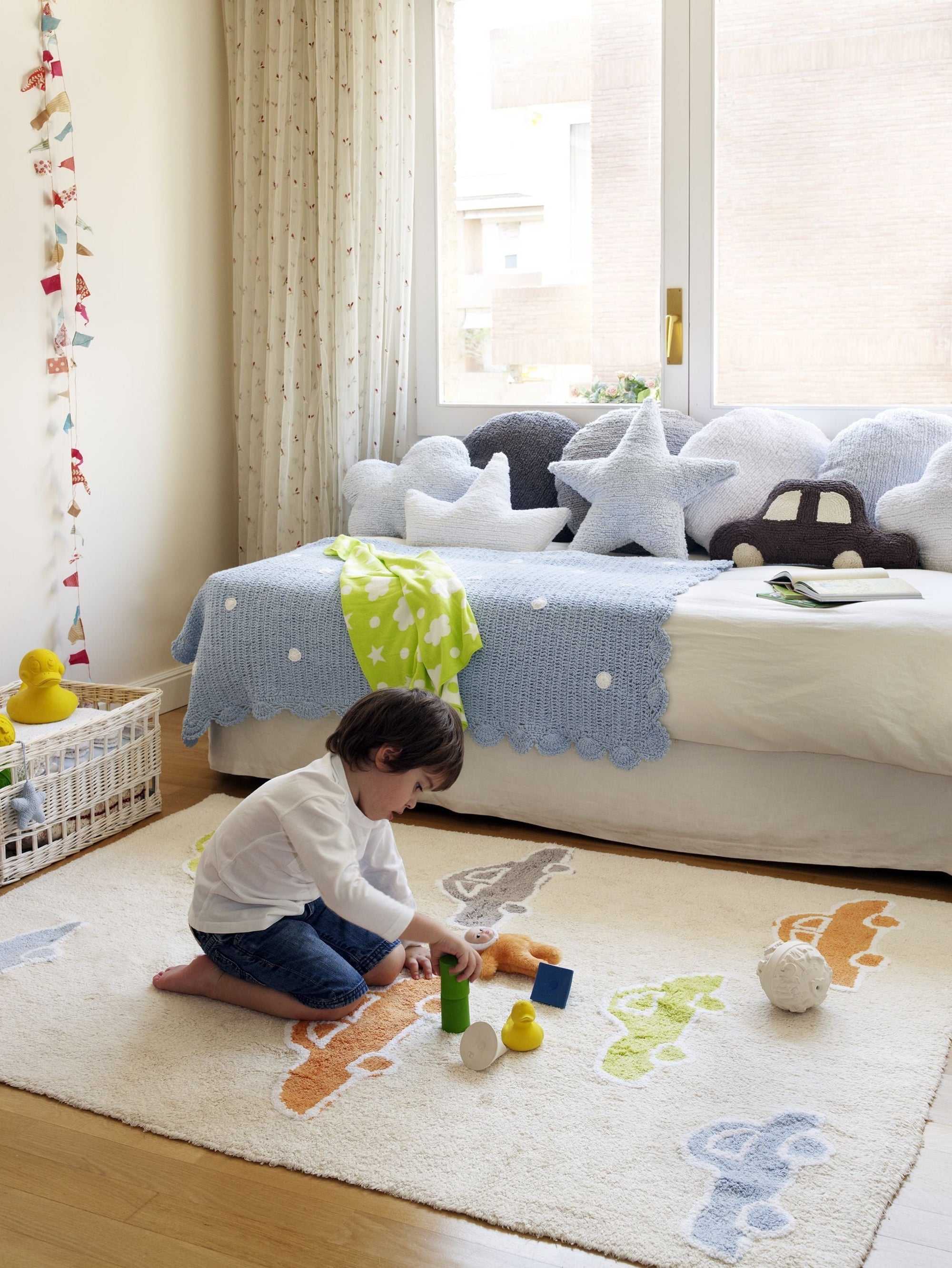 Cloud Cushion in Blue design by Lorena Canals