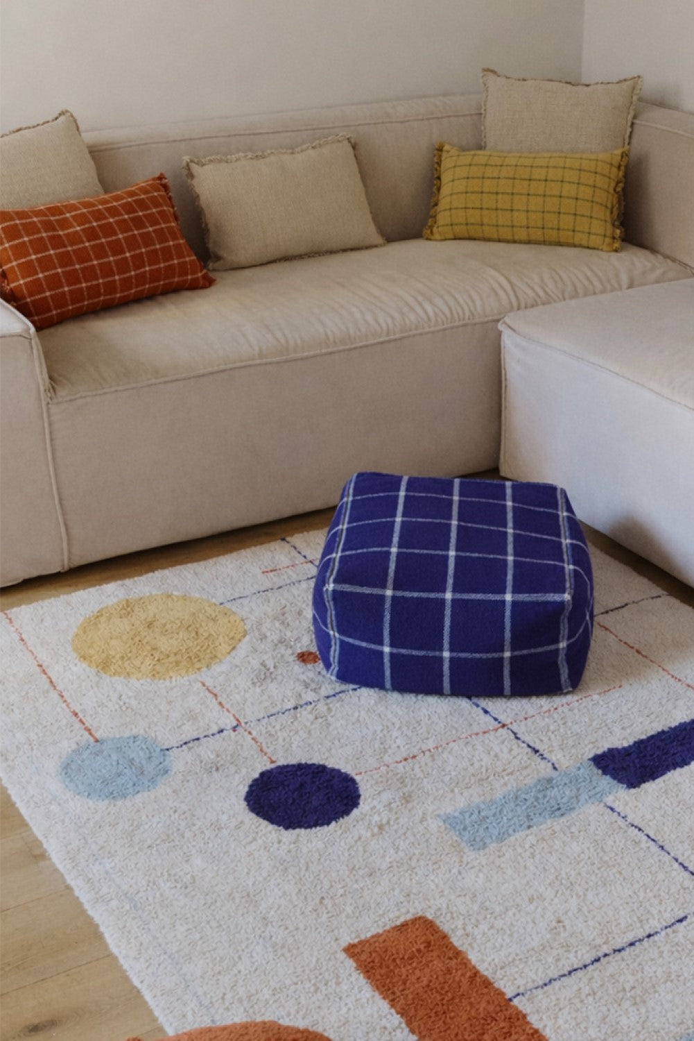 Cushion Geo Block Lorena Canals Sc Hl Block Hny 2