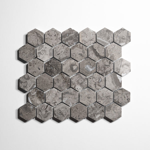 Sage Gray Honed New Hexagon Tile Sg5Hx 1