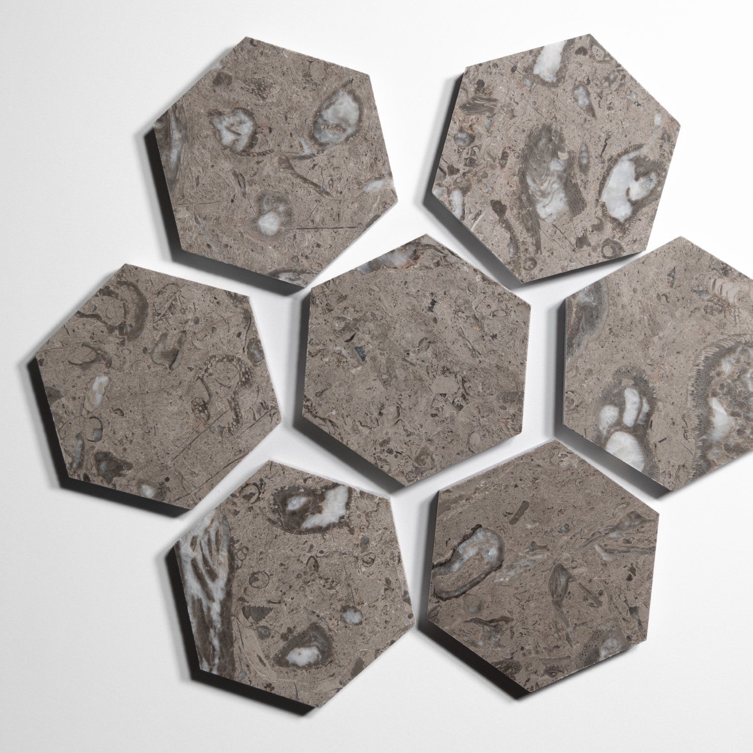 sage gray 5 hexagon tile by Designer Rug sg5hx 1