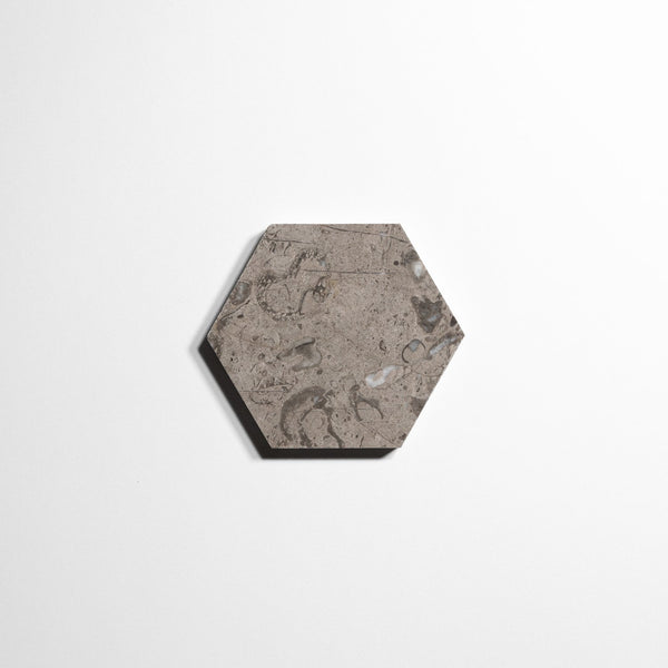 sage gray 5 hexagon tile by Designer Rug sg5hx 3