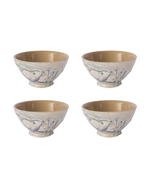 Marble Blue Green Bowl Set Of 4 Uvn 1000135 4