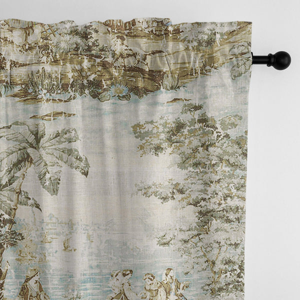 Countryside Natural/Aqua Drapery - Open Box 1