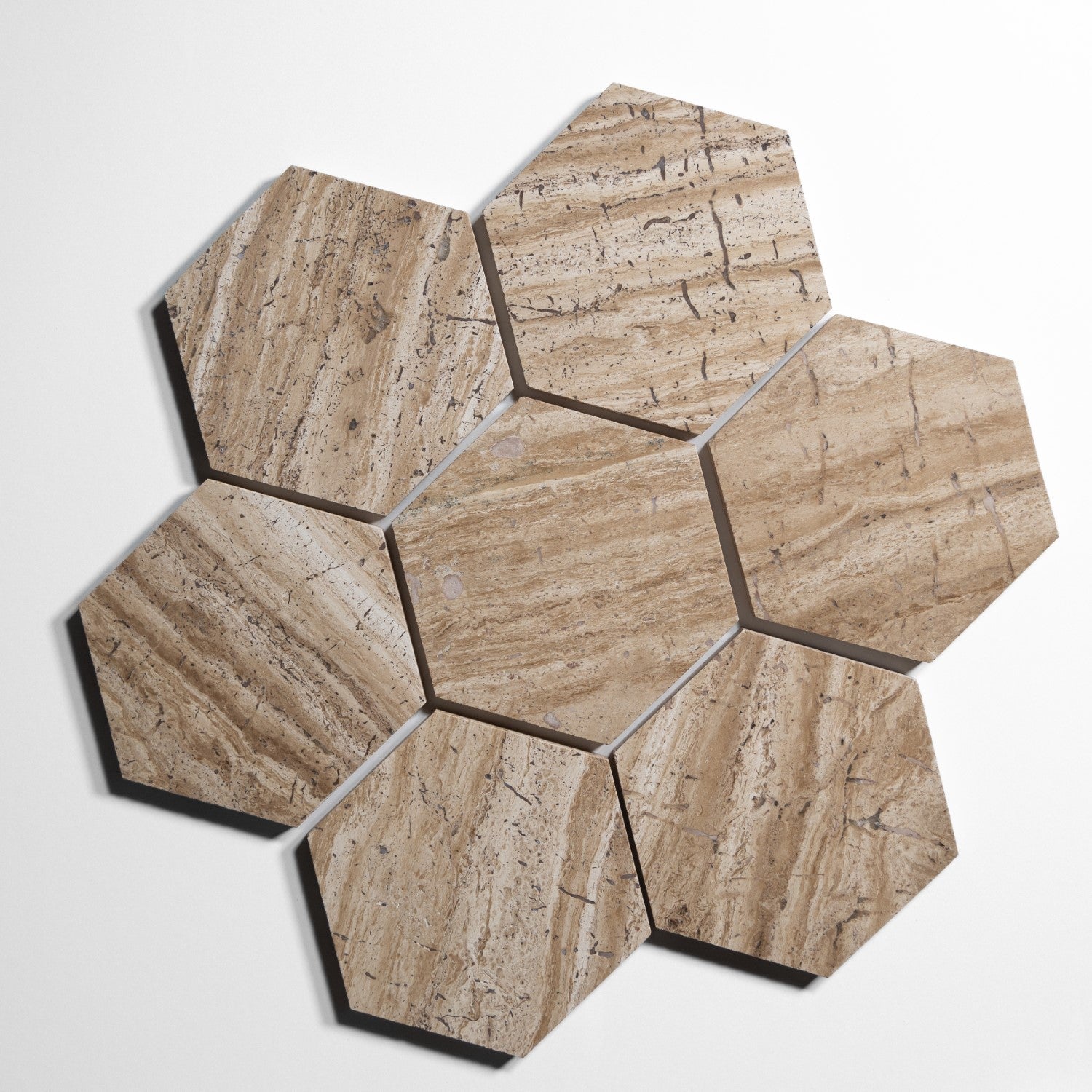 stonewood 5 hexagon tile by Designer Rug stw5hx 3